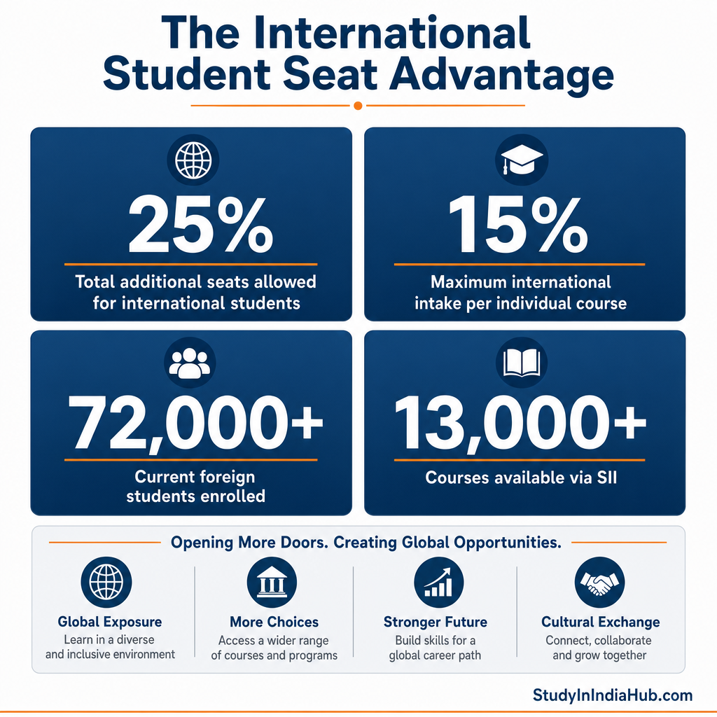 StudyInIndiaHub.com — The International Student Seat Advantage
